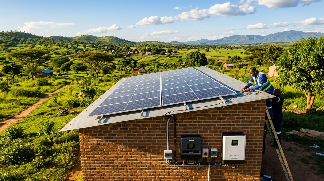 Solar panels mounted on rooftop by Impact Energy Solution